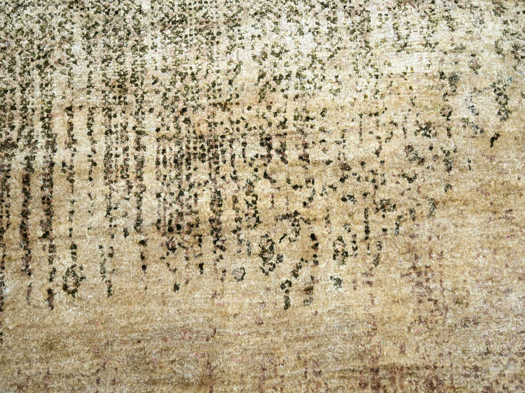 9'0" x 12'5" New Hand Knotted Brown Silk Rectangle Oriental Rug - MOA10275495