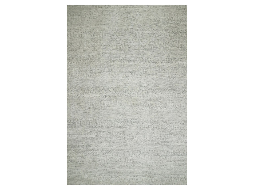 15'0" x 19'11" New Hand Knotted Ivory Wool Rectangle Oriental Rug - MOA10276004