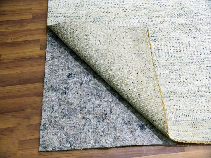 15'0" x 19'11" New Hand Knotted Ivory Wool Rectangle Oriental Rug - MOA10276004