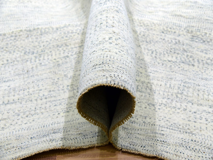 15'0" x 19'11" New Hand Knotted Ivory Wool Rectangle Oriental Rug - MOA10276004