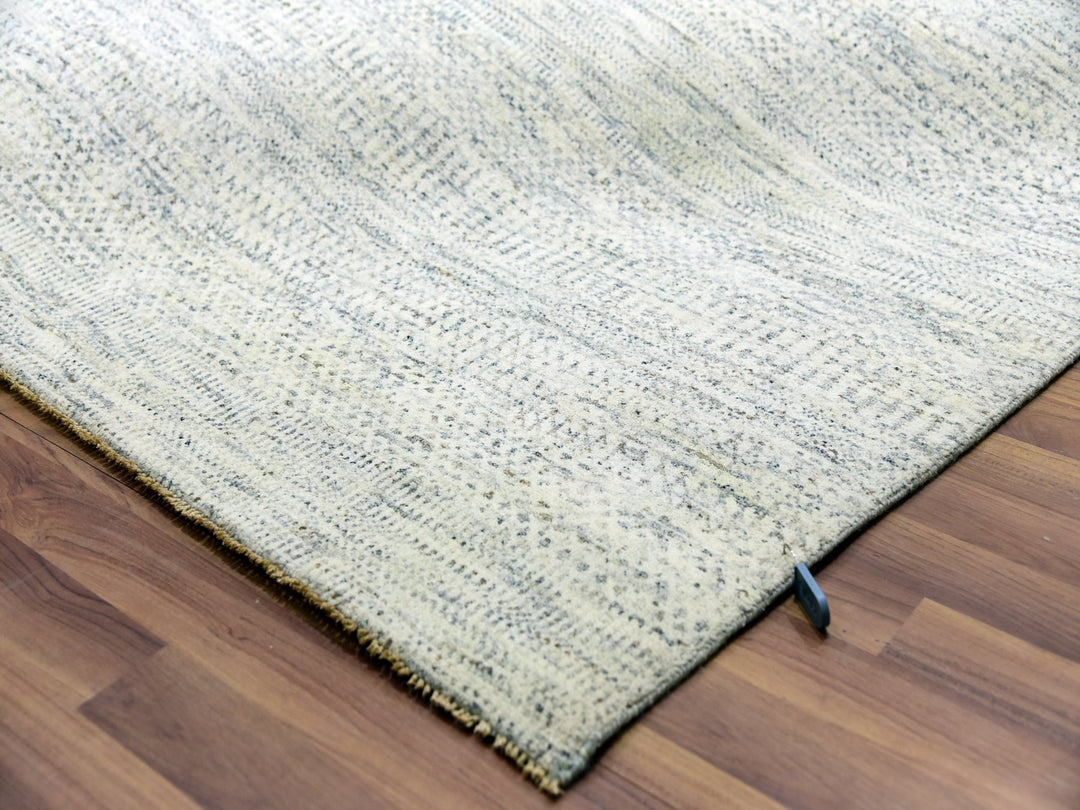 15'0" x 19'11" New Hand Knotted Ivory Wool Rectangle Oriental Rug - MOA10276004