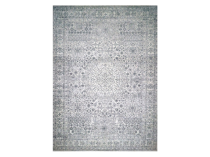 14'11" x 20'0" New Hand Knotted Ivory Wool Rectangle Oriental Rug - MOA10276119