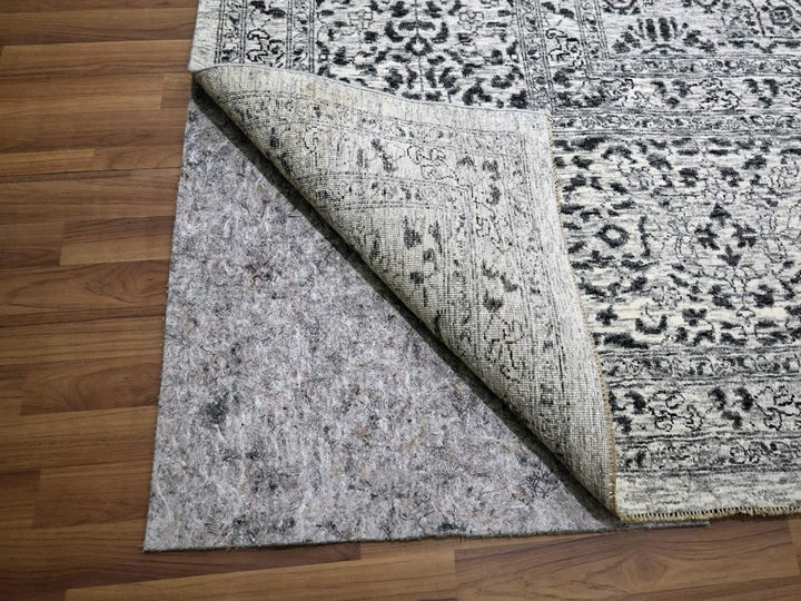 14'11" x 20'0" New Hand Knotted Ivory Wool Rectangle Oriental Rug - MOA10276119