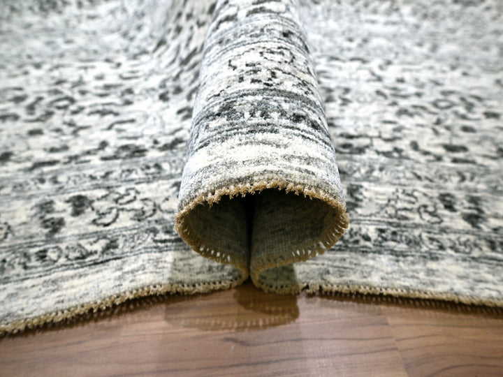 14'11" x 20'0" New Hand Knotted Ivory Wool Rectangle Oriental Rug - MOA10276119