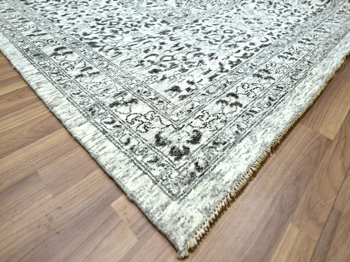 14'11" x 20'0" New Hand Knotted Ivory Wool Rectangle Oriental Rug - MOA10276119