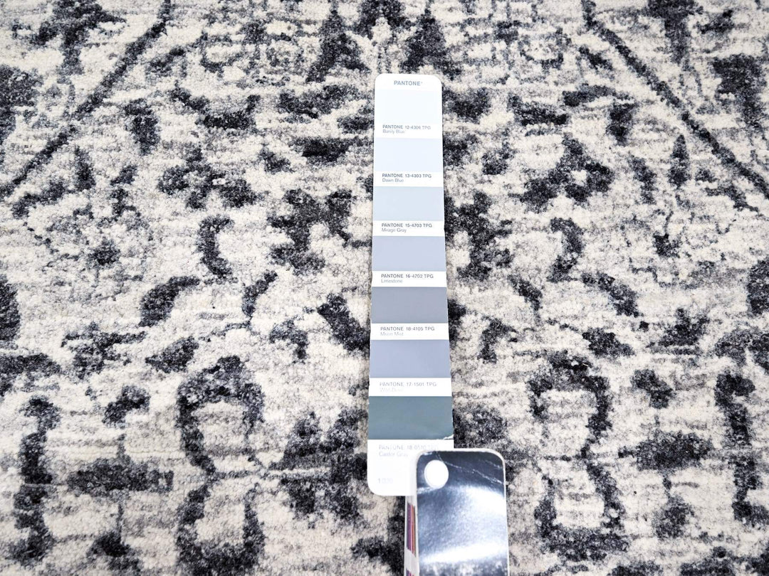 14'11" x 20'0" New Hand Knotted Ivory Wool Rectangle Oriental Rug - MOA10276119