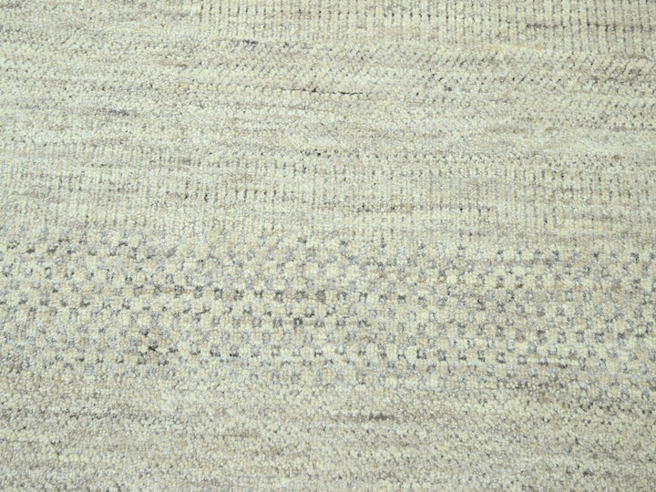 10'0" x 14'0" New Hand Loomed Ivory Wool & Silk Rectangle Oriental Rug - MOA10276335