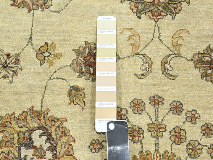 5'5" x 8'0" New Hand Knotted Ivory Wool Rectangle Oriental Rug - MOA10276355