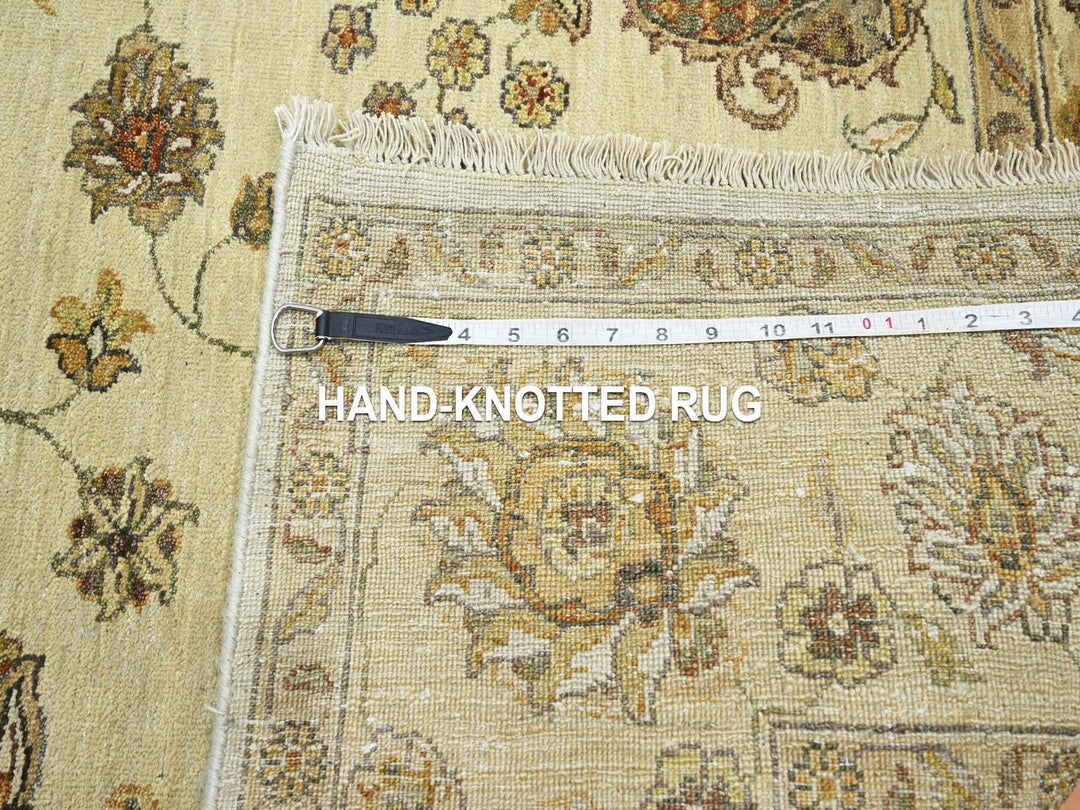5'5" x 8'0" New Hand Knotted Ivory Wool Rectangle Oriental Rug - MOA10276355