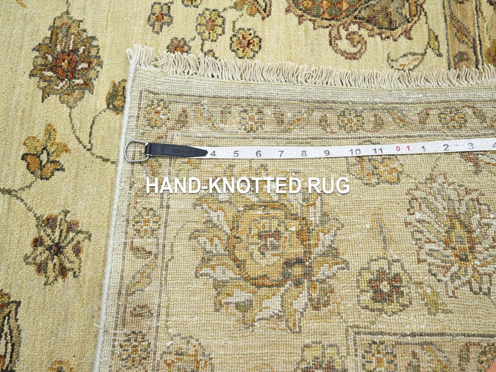 5'5" x 8'0" New Hand Knotted Ivory Wool Rectangle Oriental Rug - MOA10276355