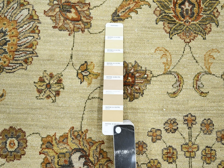 5'6" x 8'1" New Hand Knotted Ivory Wool Rectangle Oriental Rug - MOA10276356