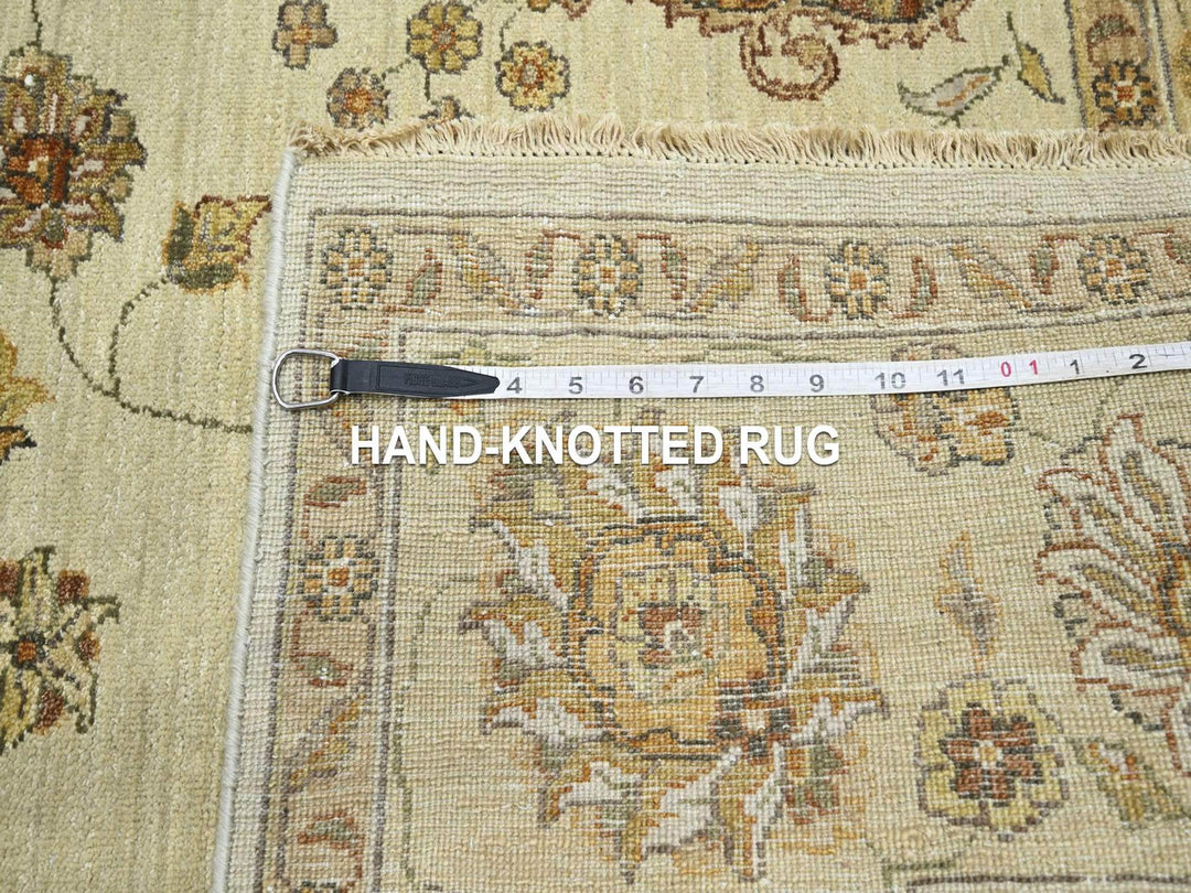 5'6" x 8'1" New Hand Knotted Ivory Wool Rectangle Oriental Rug - MOA10276356