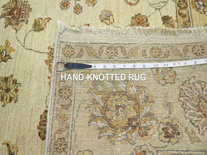5'7" x 8'0" New Hand Knotted Ivory Wool Rectangle Oriental Rug - MOA10276358