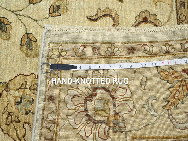 5'8" x 7'10" New Hand Knotted Ivory Wool Rectangle Oriental Rug - MOA10276360