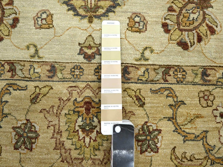 5'6" x 8'1" New Hand Knotted Ivory Wool Rectangle Oriental Rug - MOA10276361