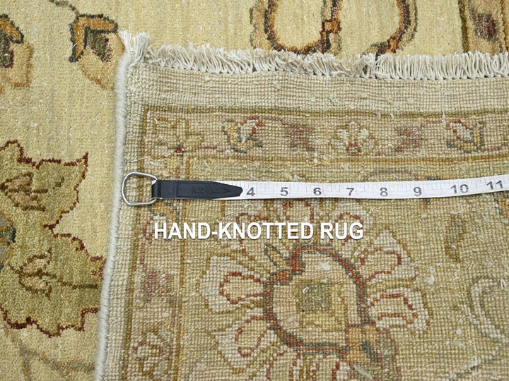 5'5" x 8'1" New Hand Knotted Ivory Wool Rectangle Oriental Rug - MOA10276362