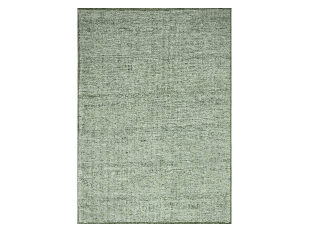 9'10" x 14'0" New Hand Knotted Green Wool Rectangle Oriental Rug - MOA10276694