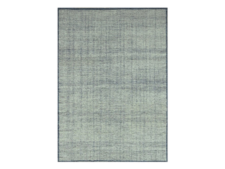 10'0" x 13'10" New Hand Knotted Teal Wool Rectangle Oriental Rug - MOA10276696