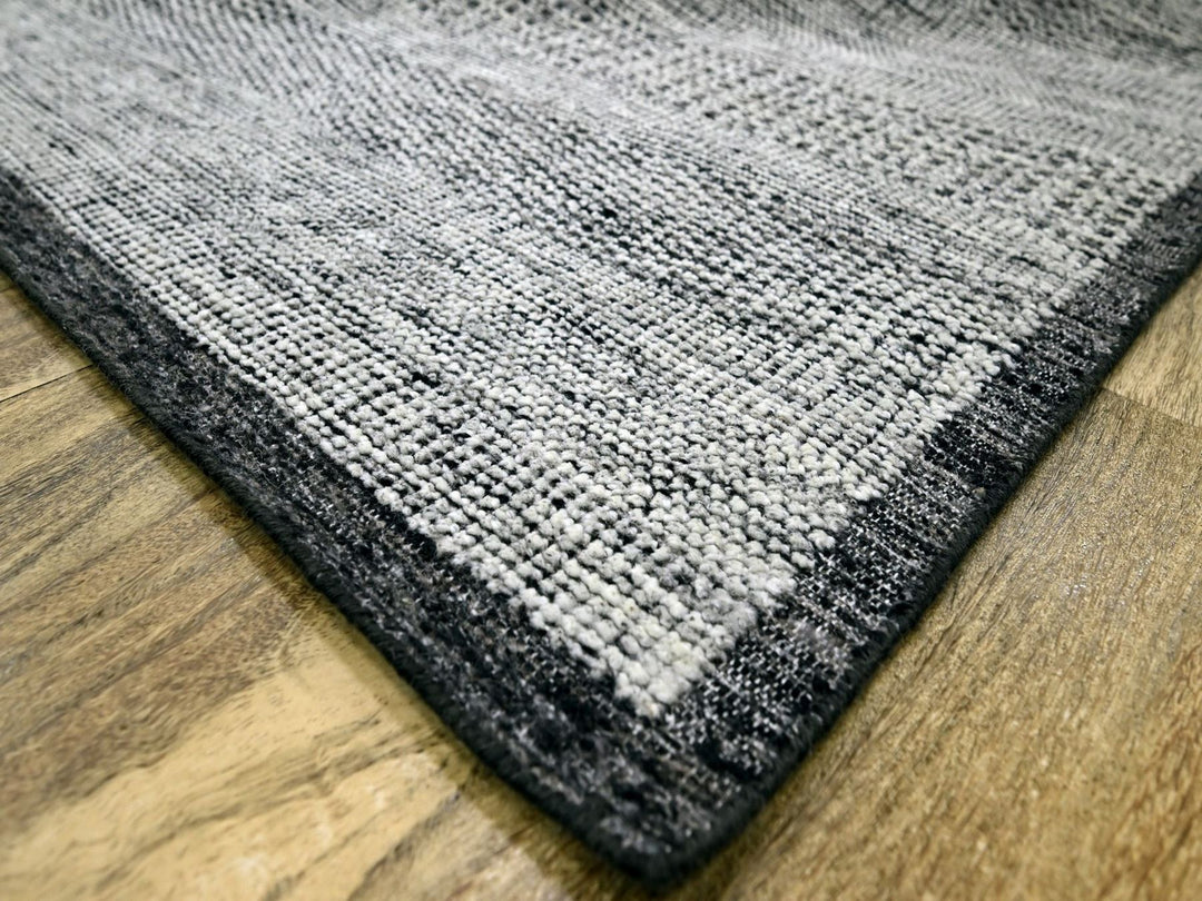 10'0" x 13'11" New Hand Knotted Black Wool Rectangle Oriental Rug - MOA10276713