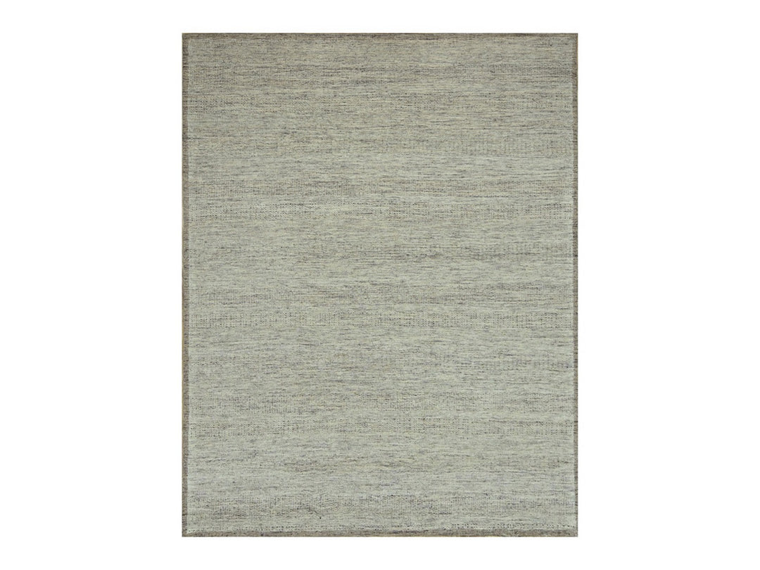8'0" x 10'3" New Hand Knotted Brown Wool Rectangle Oriental Rug - MOA10276718