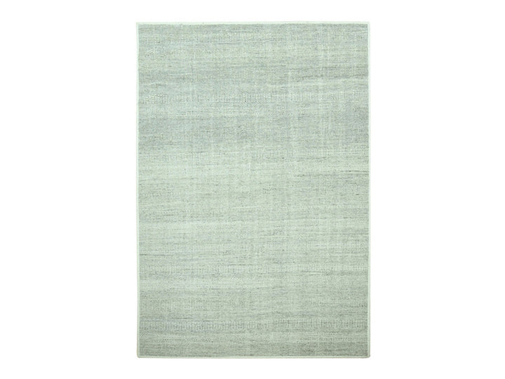 5'11" x 9'0" New Hand Knotted Grey Wool Rectangle Oriental Rug - MOA10276735