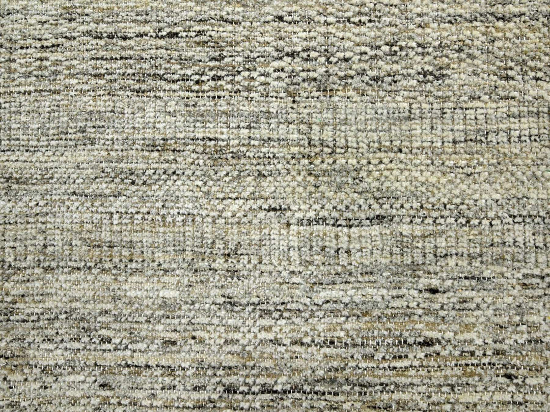 6'0" x 8'11" New Hand Knotted Brown Wool Rectangle Oriental Rug - MOA10276738