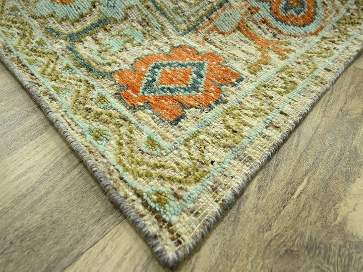 10'2" x 13'11" New Hand Knotted Beige Wool Rectangle Oriental Rug - MOA10276768