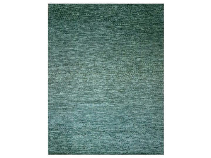 10'4" x 14'2" New Hand Knotted Green Wool Rectangle Oriental Rug - MOA10276842