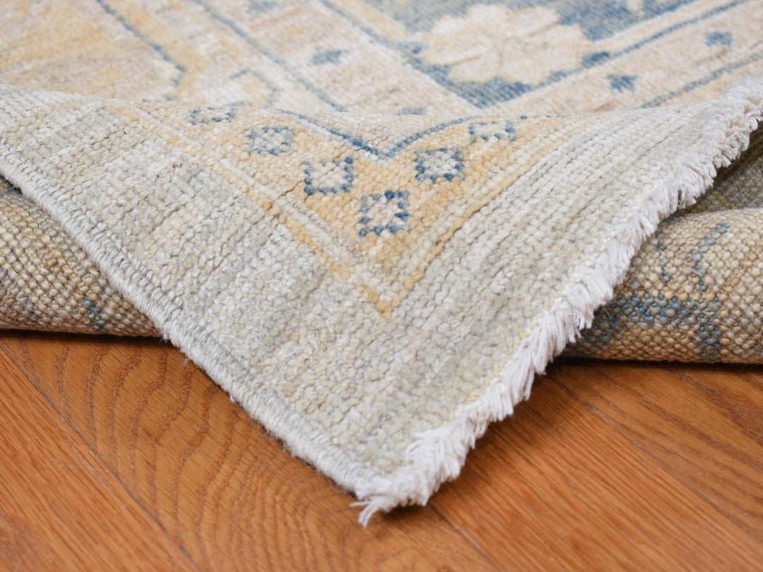 13'0" x 17'7" New Hand Knotted Ivory Wool Rectangle Oriental Rug - MOA10278012