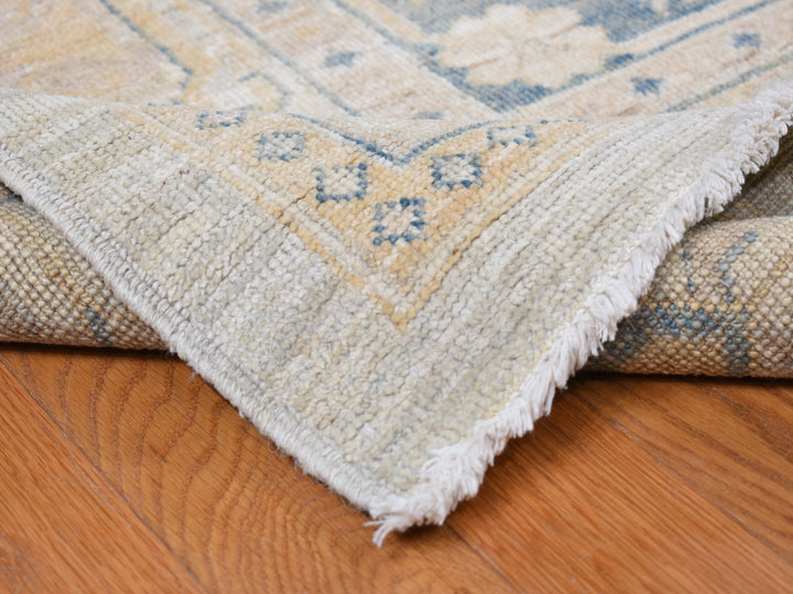 13'0" x 17'7" New Hand Knotted Ivory Wool Rectangle Oriental Rug - MOA10278012