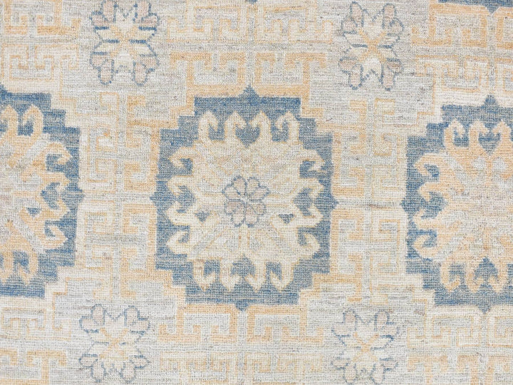 13'0" x 17'7" New Hand Knotted Ivory Wool Rectangle Oriental Rug - MOA10278012