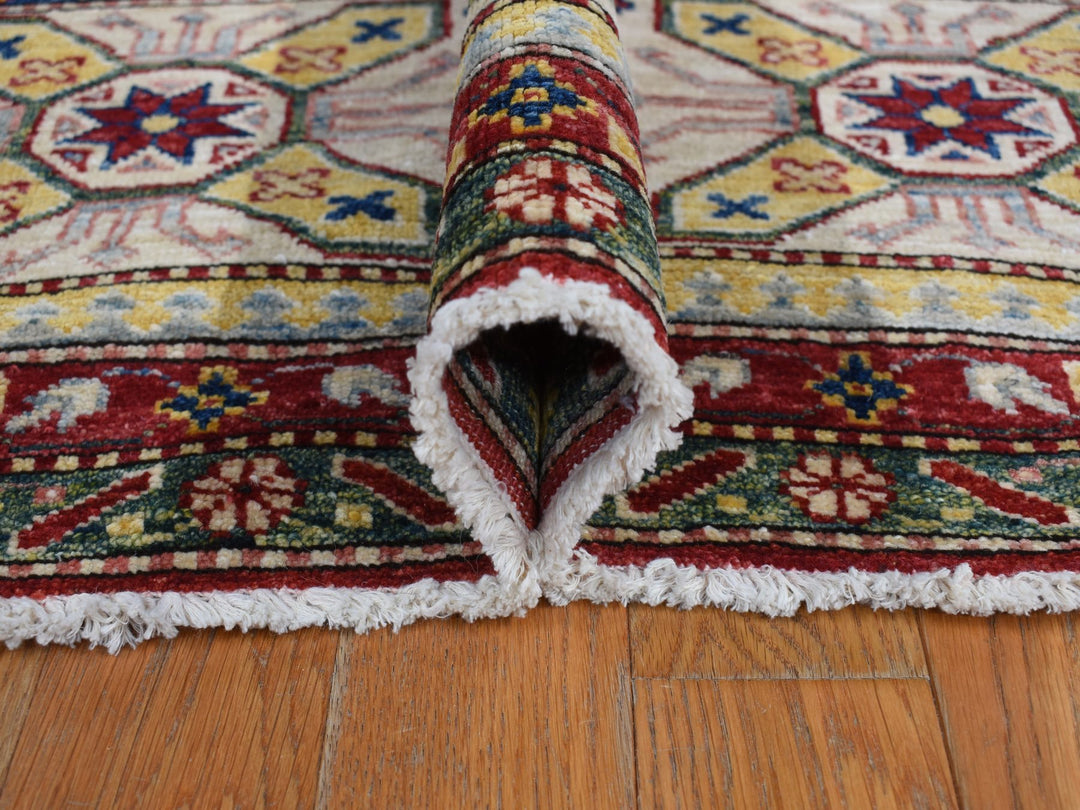 9'0" x 12'0" New Hand Knotted Red Wool Rectangle Oriental Rug - MOA10278082