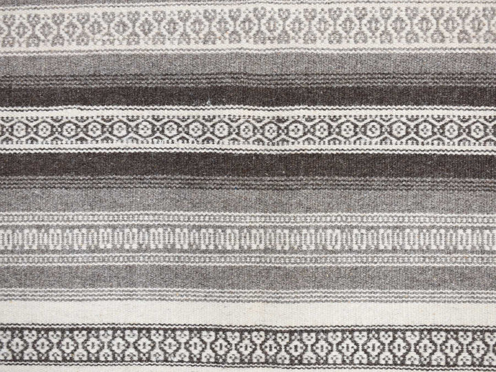 3'0" x 5'2" New Hand Woven Grey Wool Rectangle Oriental Rug - MOA10278143