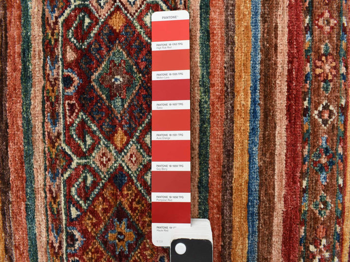 2'10" x 7'10" New Hand Knotted Red Wool Runner Oriental Rug - MOA10278243