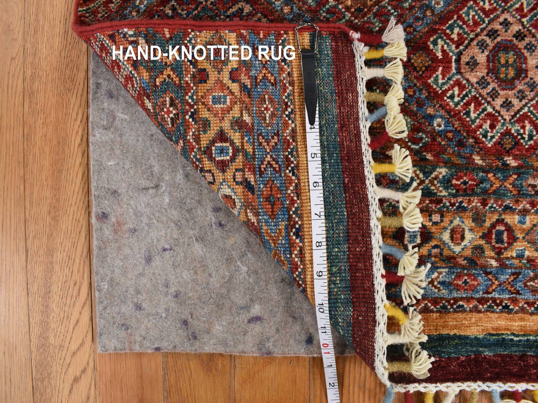 2'10" x 7'10" New Hand Knotted Red Wool Runner Oriental Rug - MOA10278243