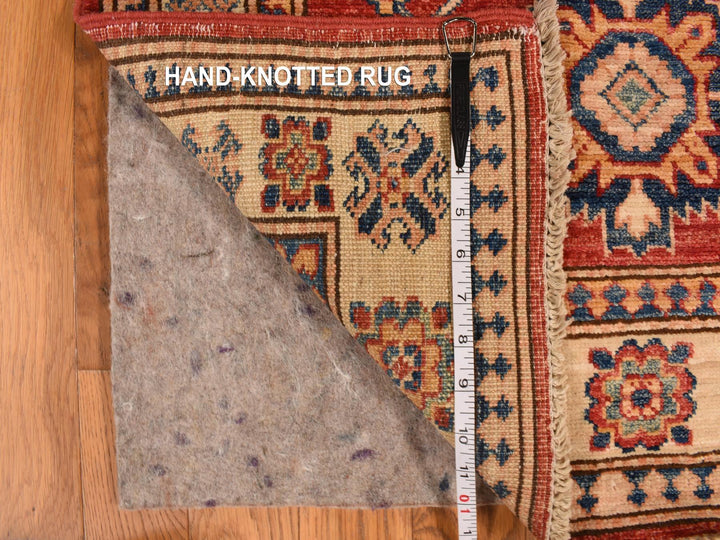 2'7" x 13'1" New Hand Knotted Red Wool Runner Oriental Rug - MOA10278251