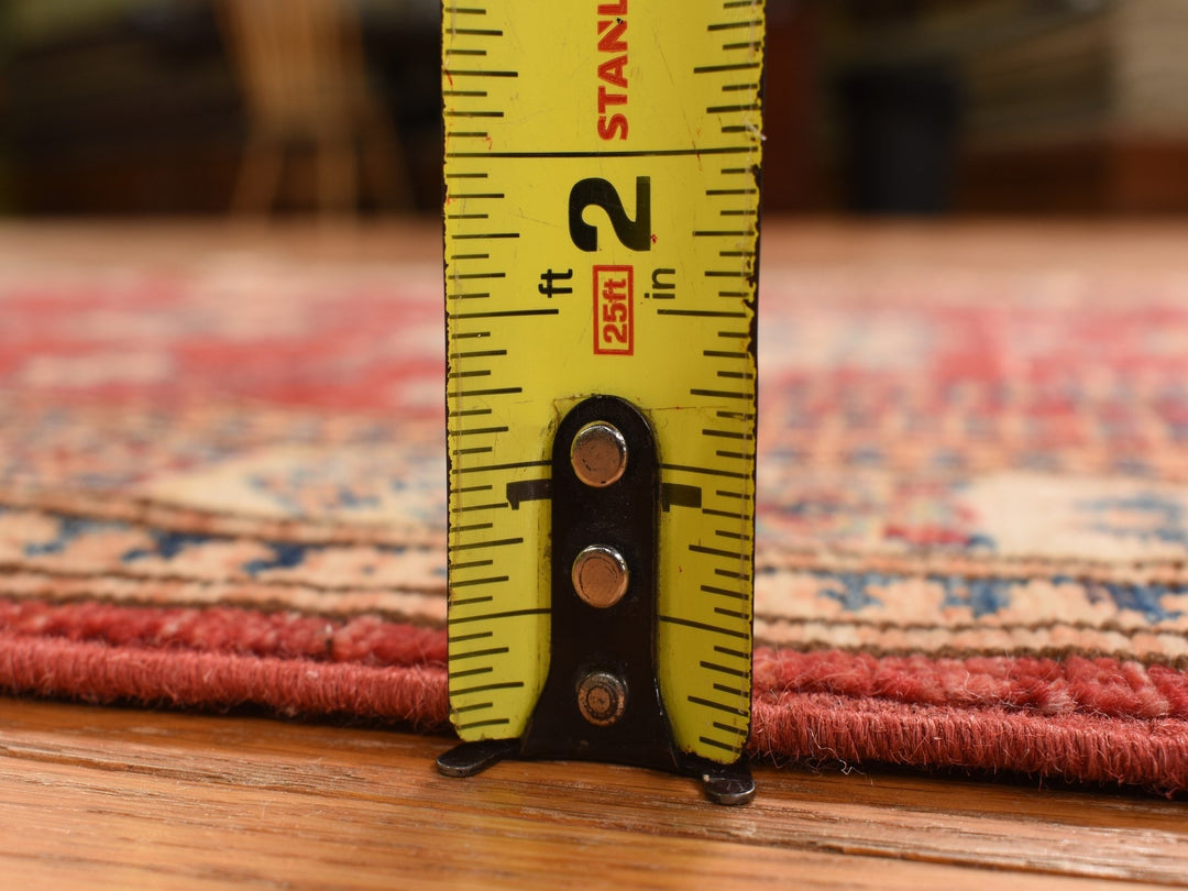 2'7" x 13'1" New Hand Knotted Red Wool Runner Oriental Rug - MOA10278251