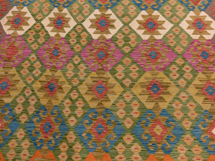 8'2" x 9'6" New Hand Woven Brown Wool Rectangle Oriental Rug - MOA10278343