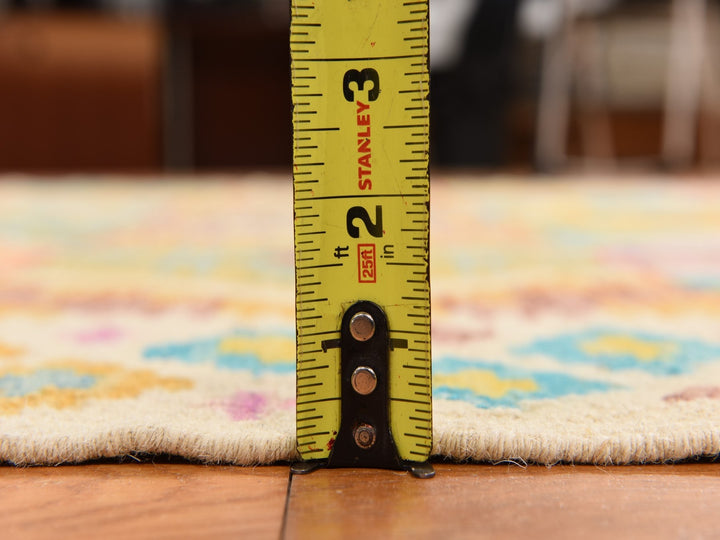 8'4" x 10'10" New Hand Woven Ivory Wool Rectangle Oriental Rug - MOA10278346