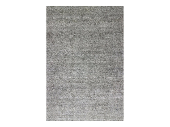 12'1" x 18'2" New Hand Knotted Grey Wool Rectangle Oriental Rug - MOA10279450