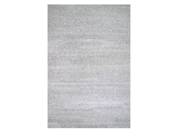 13'11" x 18'0" New Hand Knotted Grey Wool Rectangle Oriental Rug - MOA10279510