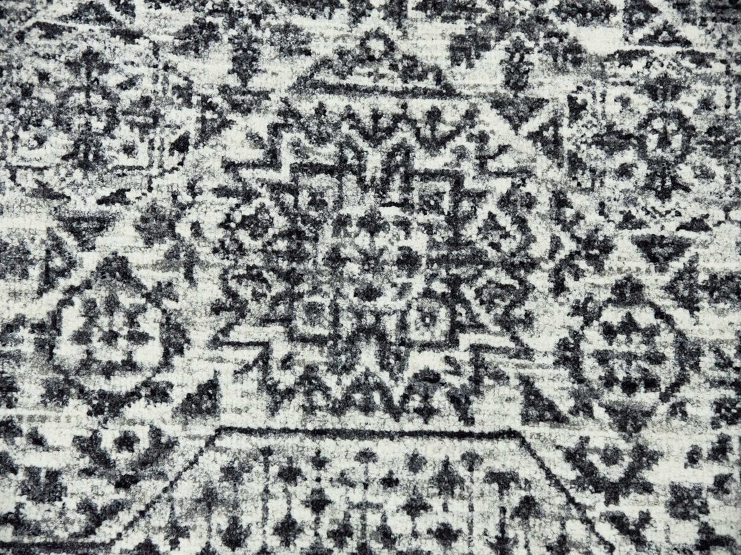 12'0" x 17'10" New Hand Knotted Ivory Wool Rectangle Oriental Rug - MOA10279680