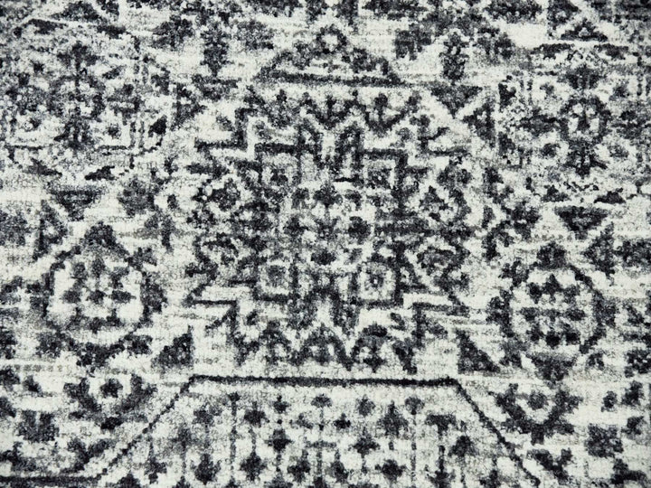 12'0" x 17'10" New Hand Knotted Ivory Wool Rectangle Oriental Rug - MOA10279680