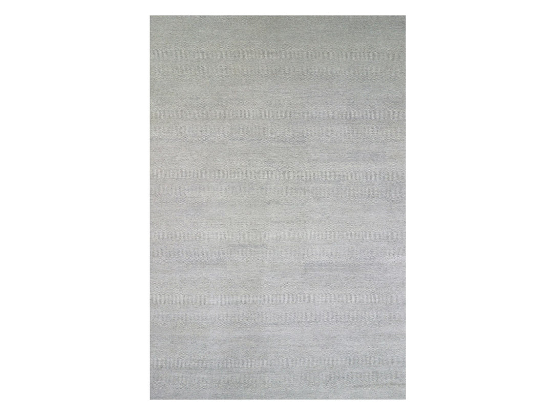 14'0" x 18'3" New Hand Knotted Grey Wool Rectangle Oriental Rug - MOA10279711