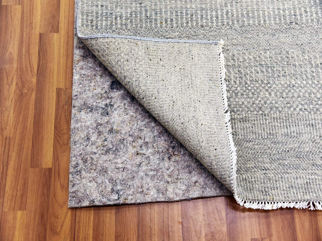 14'0" x 18'3" New Hand Knotted Grey Wool Rectangle Oriental Rug - MOA10279711