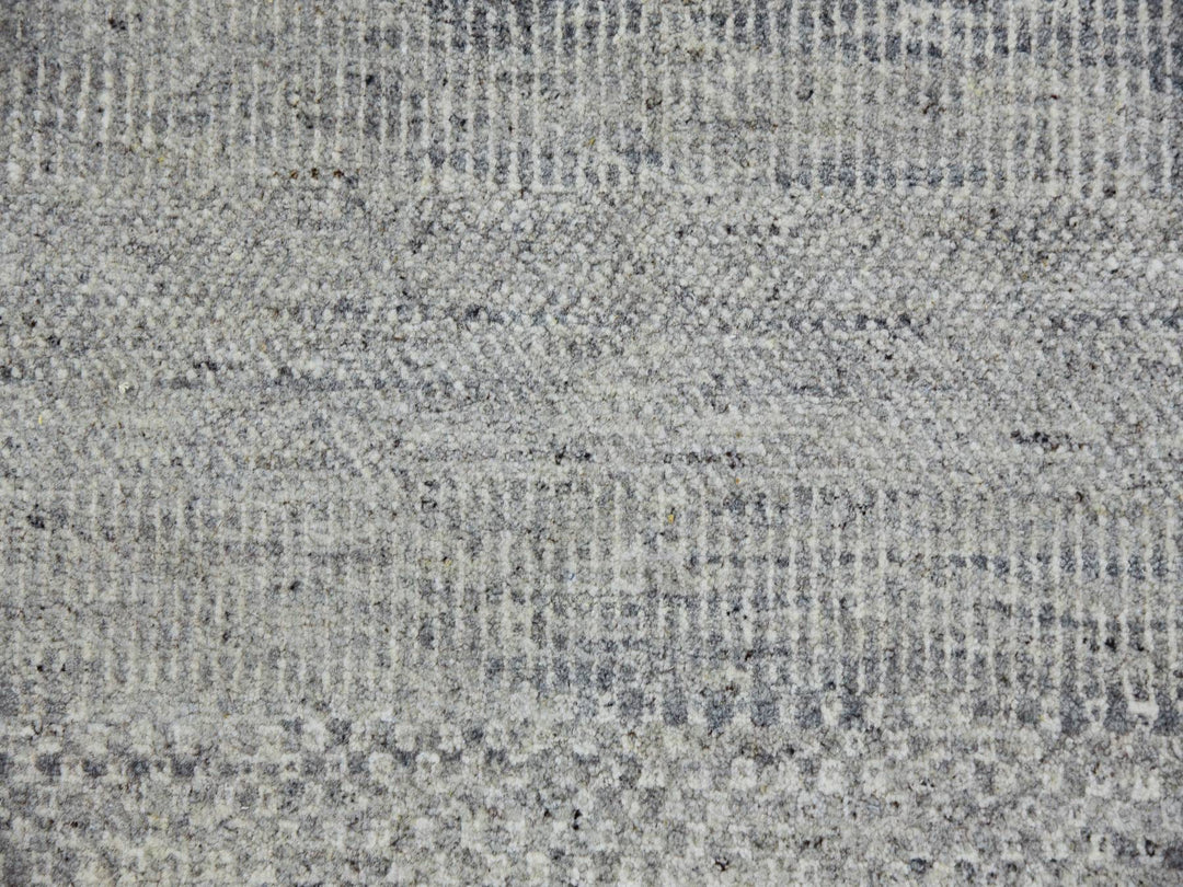 14'0" x 18'3" New Hand Knotted Grey Wool Rectangle Oriental Rug - MOA10279711