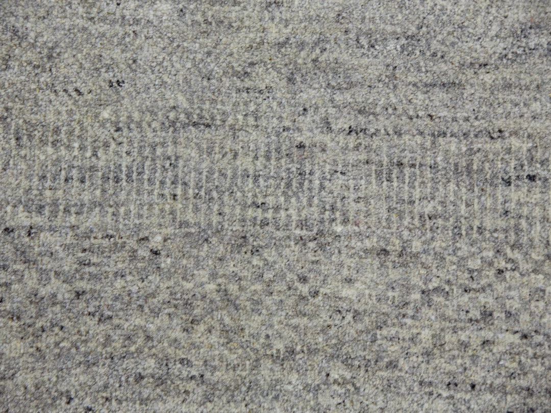 11'10" x 18'0" New Hand Knotted Grey Wool Rectangle Oriental Rug - MOA10279712