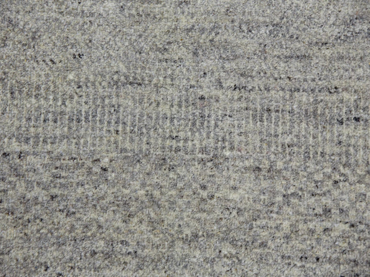 11'10" x 18'0" New Hand Knotted Grey Wool Rectangle Oriental Rug - MOA10279712