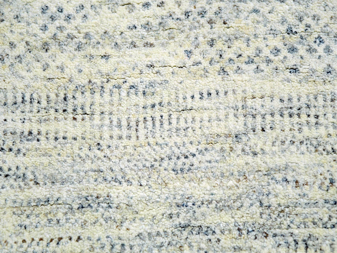 14'1" x 15'11" New Hand Knotted Grey Wool Rectangle Oriental Rug - MOA10279762