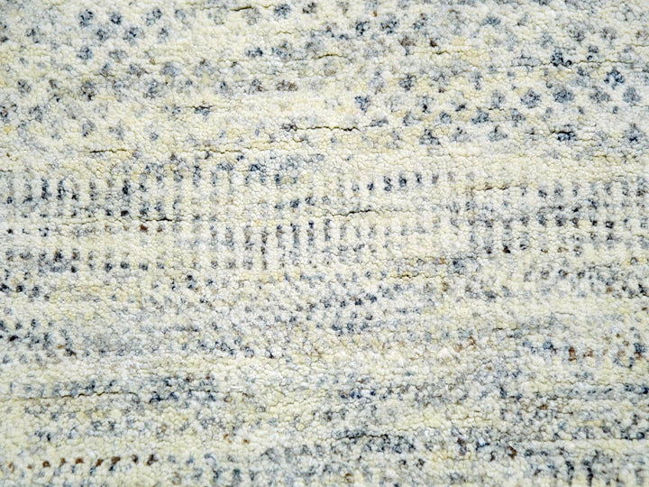 14'1" x 15'11" New Hand Knotted Grey Wool Rectangle Oriental Rug - MOA10279762